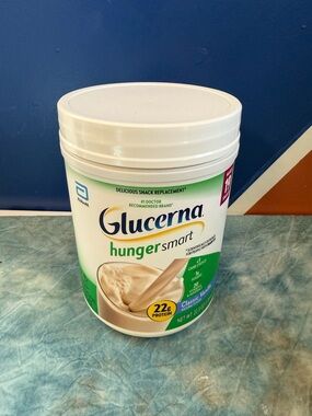 Glucerna Hunger Smart Diabetic Protein Shake, Classic Vanilla, 22.3-oz Tub, 1 Co